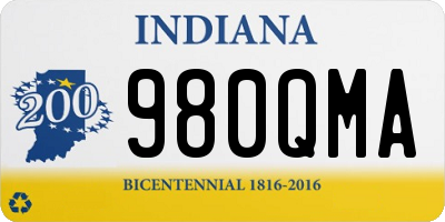 IN license plate 980QMA