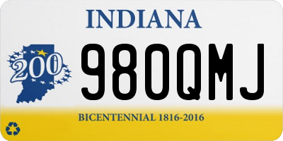 IN license plate 980QMJ