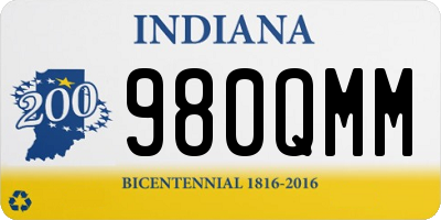 IN license plate 980QMM