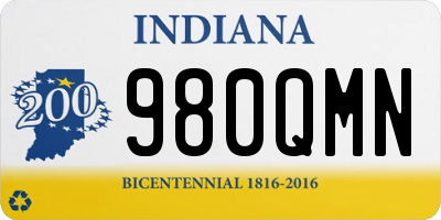 IN license plate 980QMN
