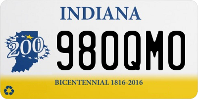 IN license plate 980QMO