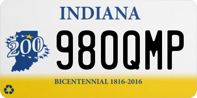 IN license plate 980QMP
