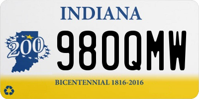 IN license plate 980QMW