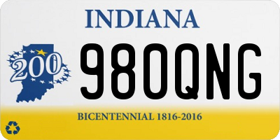 IN license plate 980QNG