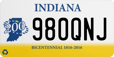 IN license plate 980QNJ