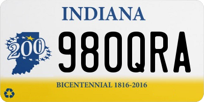 IN license plate 980QRA