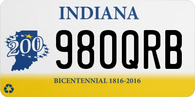 IN license plate 980QRB