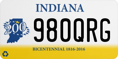IN license plate 980QRG