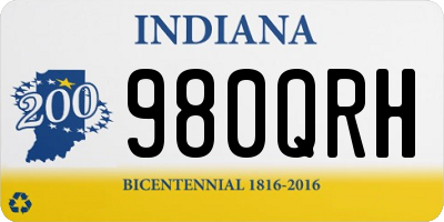 IN license plate 980QRH
