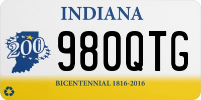 IN license plate 980QTG