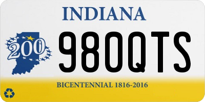 IN license plate 980QTS