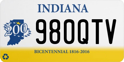 IN license plate 980QTV