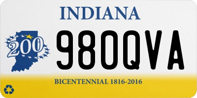 IN license plate 980QVA