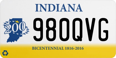 IN license plate 980QVG