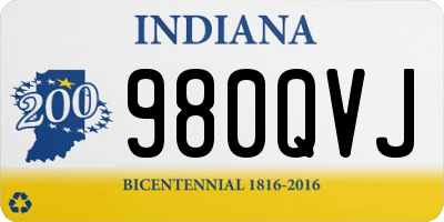 IN license plate 980QVJ