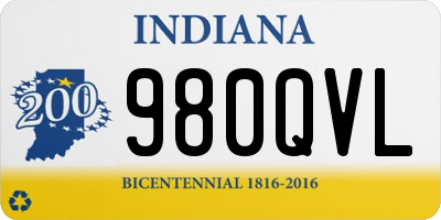 IN license plate 980QVL