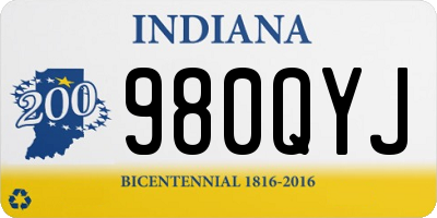 IN license plate 980QYJ