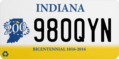 IN license plate 980QYN