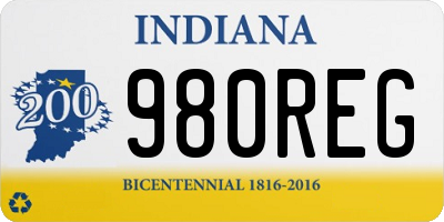 IN license plate 980REG
