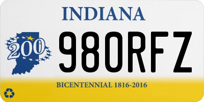 IN license plate 980RFZ