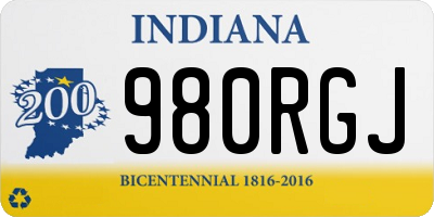 IN license plate 980RGJ
