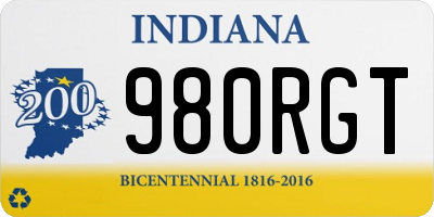 IN license plate 980RGT