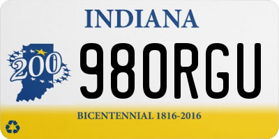 IN license plate 980RGU