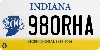 IN license plate 980RHA