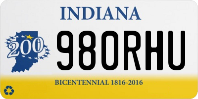 IN license plate 980RHU