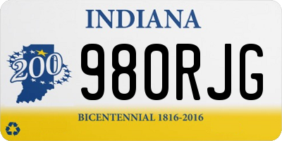 IN license plate 980RJG