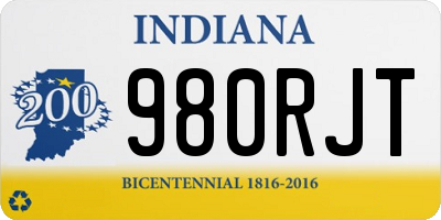 IN license plate 980RJT