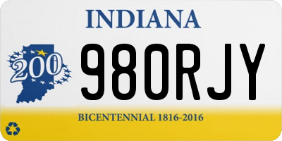 IN license plate 980RJY