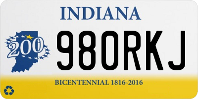 IN license plate 980RKJ