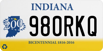 IN license plate 980RKQ