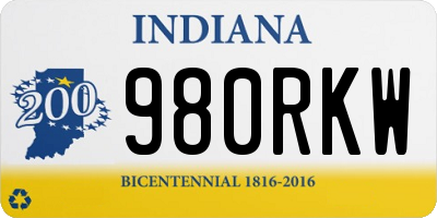IN license plate 980RKW