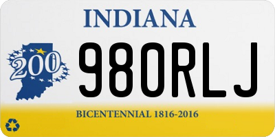 IN license plate 980RLJ