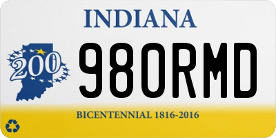IN license plate 980RMD