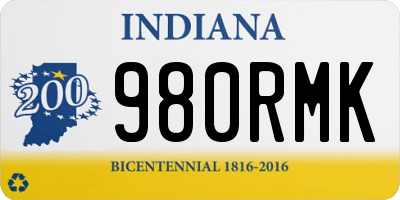 IN license plate 980RMK