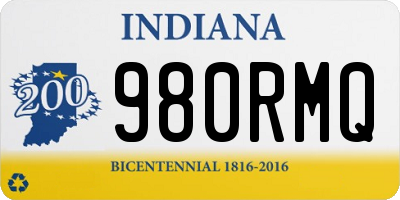 IN license plate 980RMQ