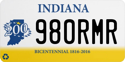 IN license plate 980RMR