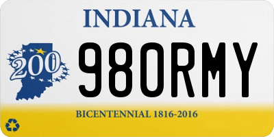 IN license plate 980RMY