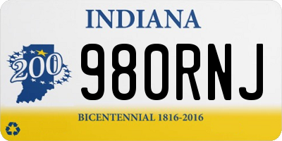 IN license plate 980RNJ
