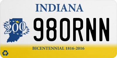 IN license plate 980RNN