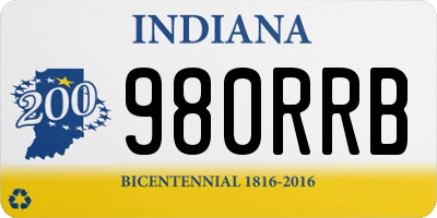 IN license plate 980RRB