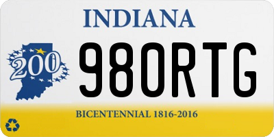 IN license plate 980RTG