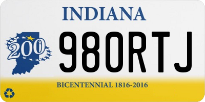 IN license plate 980RTJ