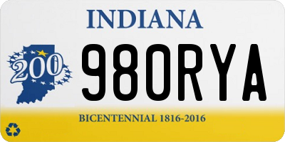 IN license plate 980RYA