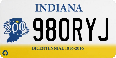 IN license plate 980RYJ