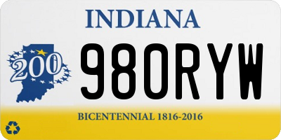 IN license plate 980RYW