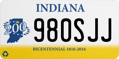 IN license plate 980SJJ